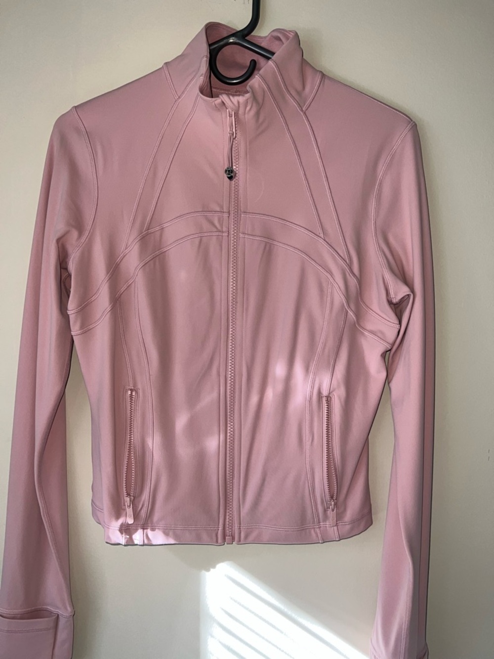 NWOT Lululemon Nulu Cropped Define Light Pink Full-Zip Athletic Jacket Size 10